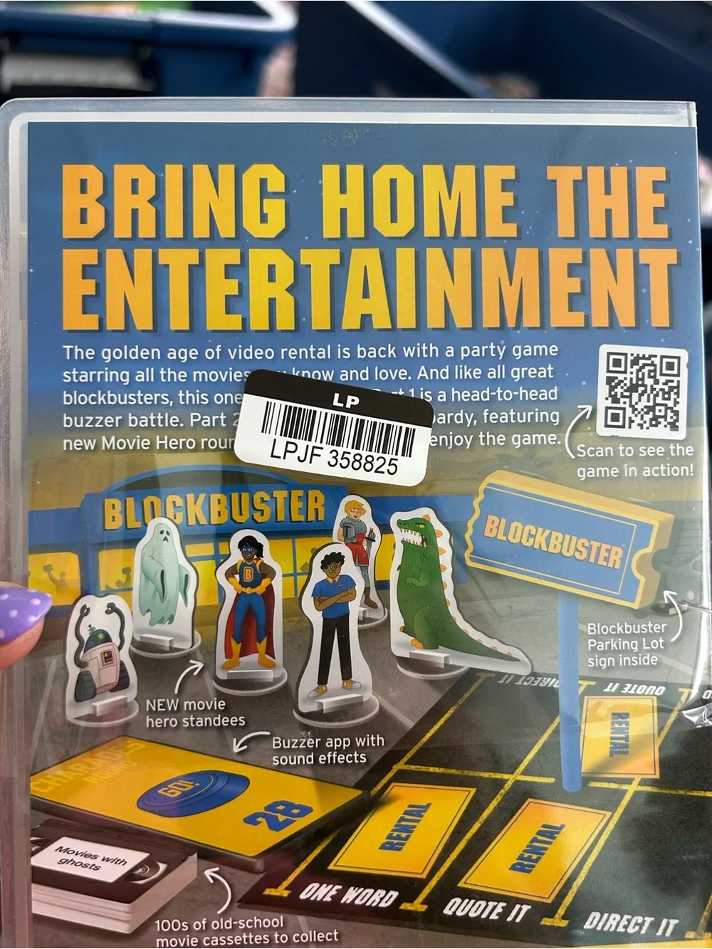 Movie Hero Party Game - Yellow & Blue